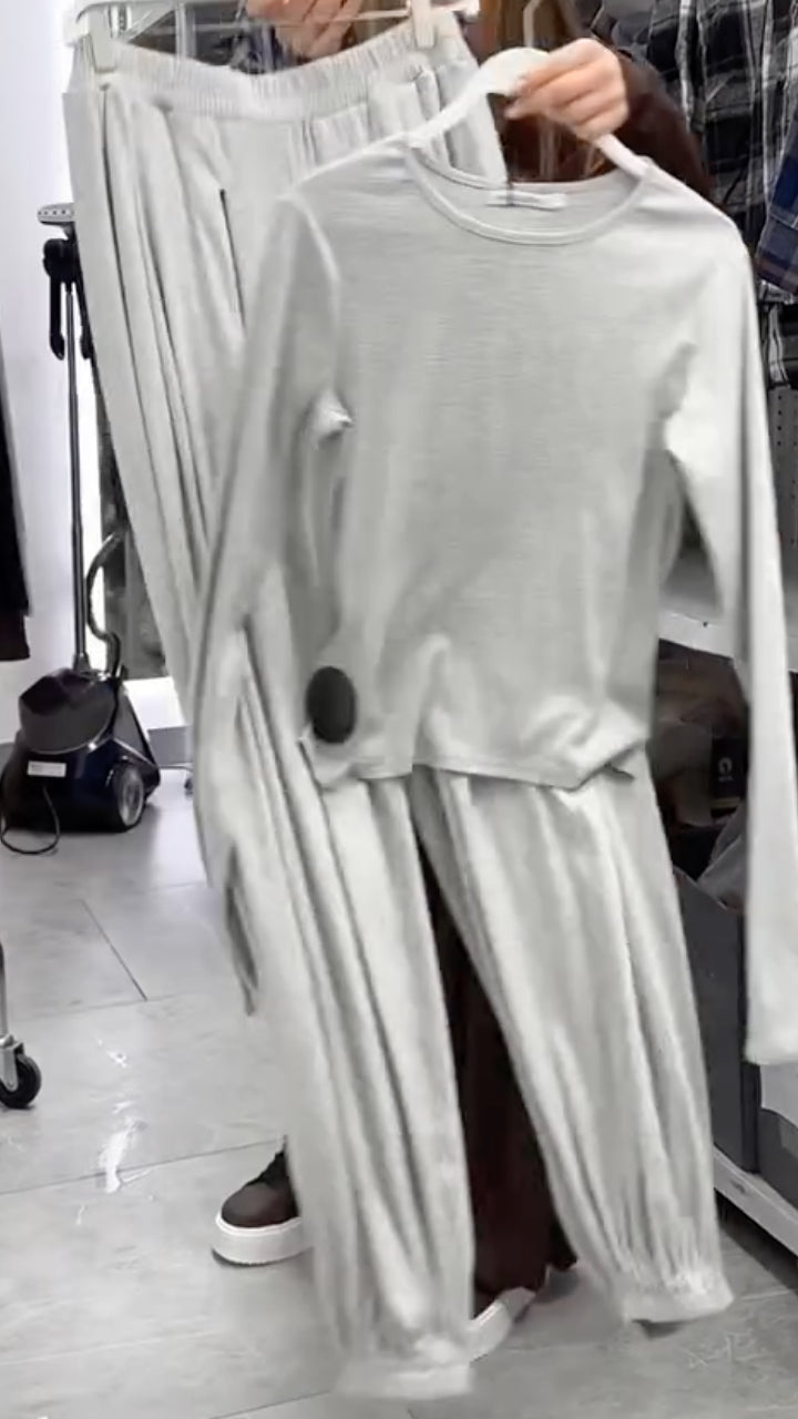Crop Top & Wide Leg Pants Co-Ord Set