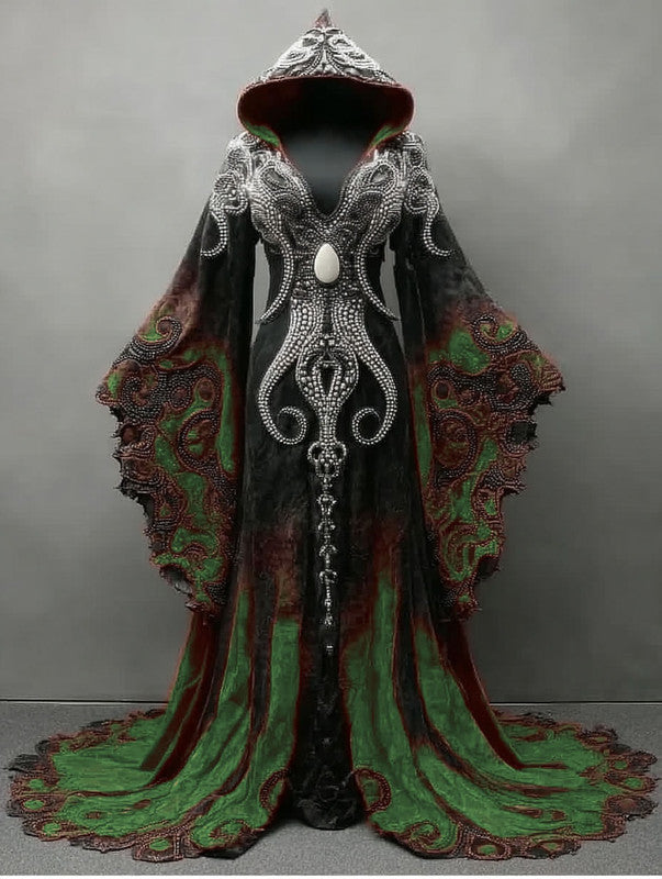 Autumn and winter fashionable Halloween theme dress 0f0c