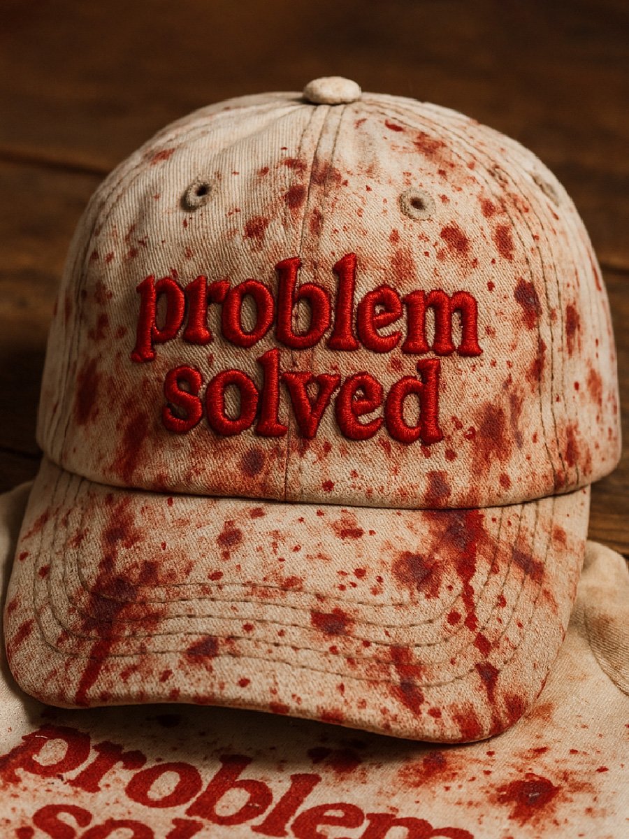 Unisex casual dark blood stain hat 911e