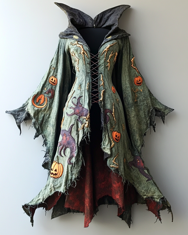 Women's Halloween Cape Coat 35d3