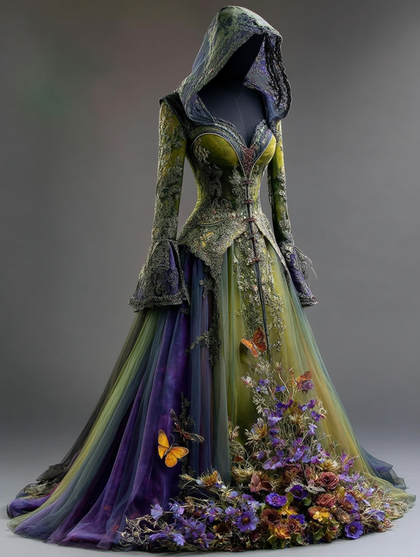 Women's Gorgeous Fashion Cape Dress 80a2