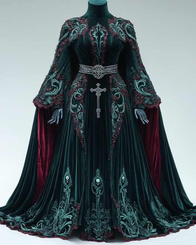 Women's Halloween Bat Wing Sleeve Contrast Color Exaggerated Cape 6870