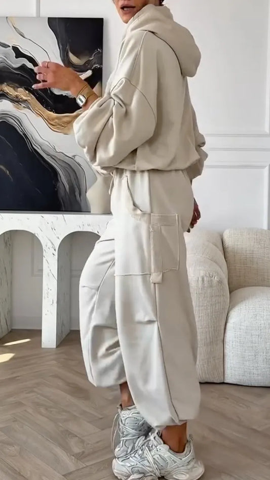 Oversized Hoodie Casual Sweatshirt 2 Piece Set
