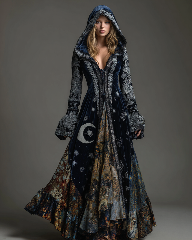 Women's Velvet Slim-Fit Long Dress e4f8