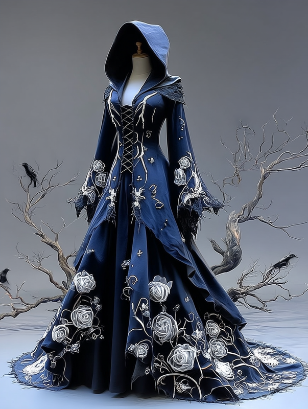 Women's Gorgeous Fashion Cape Dress dccb