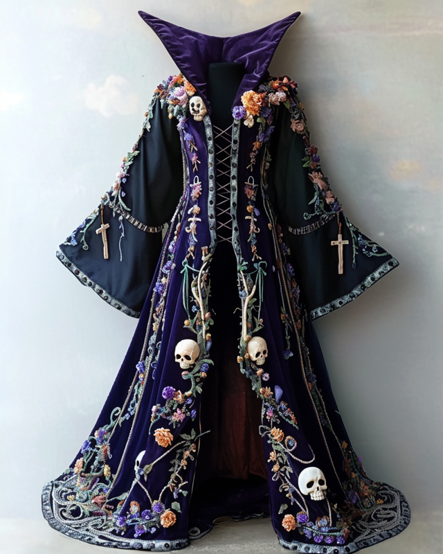 Halloween Cosplay Halloween Wizard Cape Coat cb86