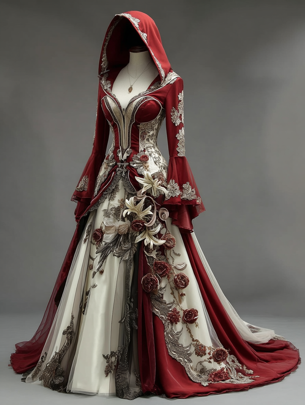Women's Halloween Gorgeous Fashion Cape Dress 9d89