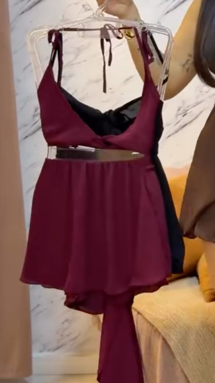 Ruffle Mini Jumpsuit