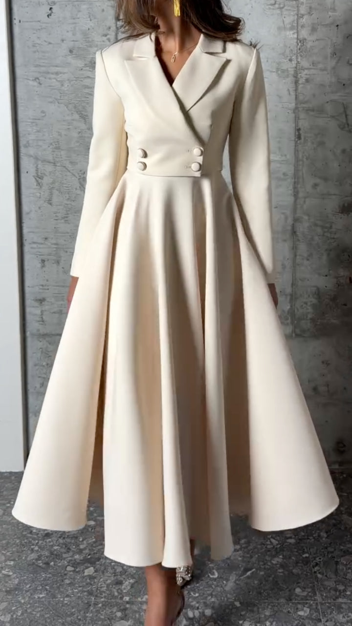 Sleeveless Dress & Cropped Blazer Co-Ord Set