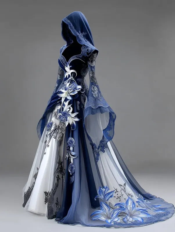 Women's Gorgeous Fashion Cape Dress e78d