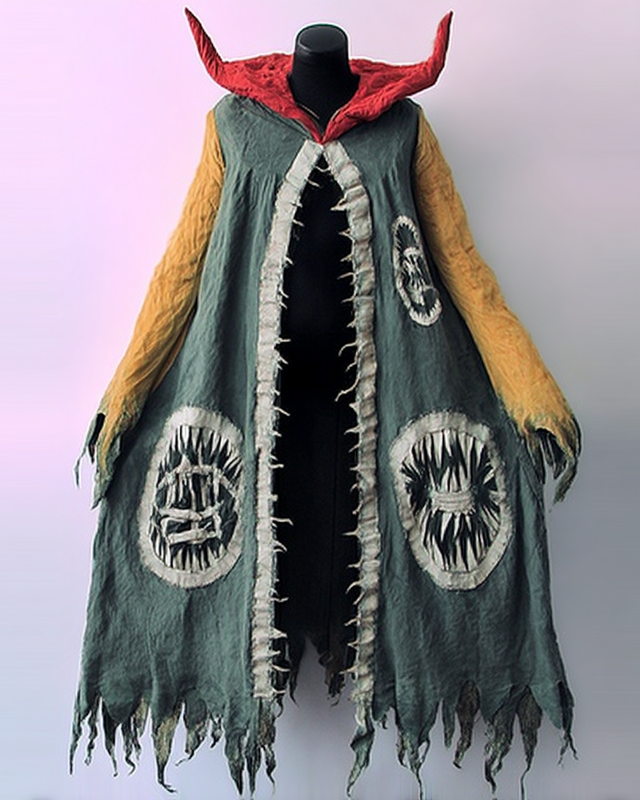 Autumn and winter fashionable hooded cloak coat 77f0