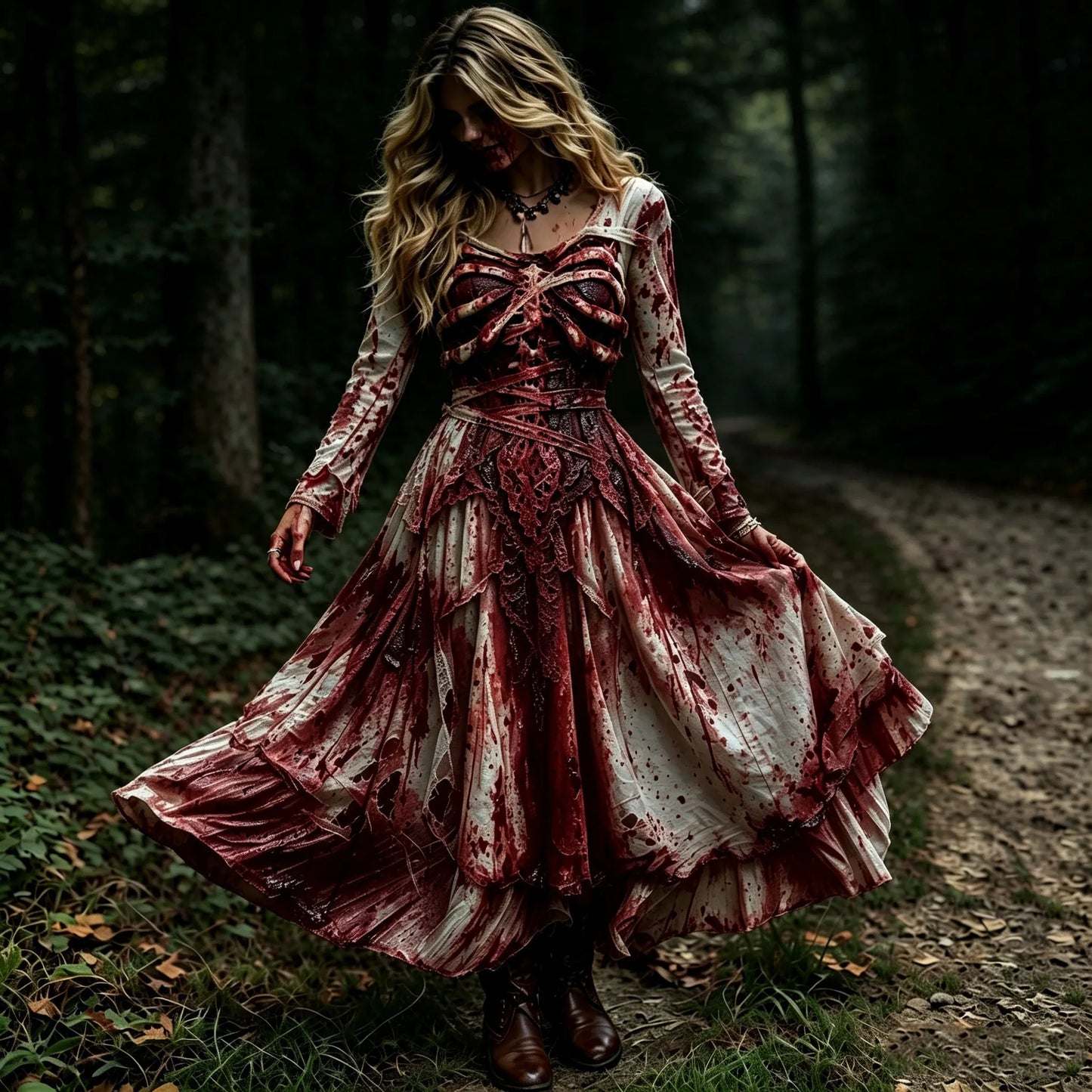 Halloween-themed Printed Dress For Women