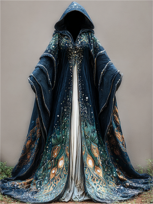 Women's Halloween Gorgeous Fashion Cape Dress d54c
