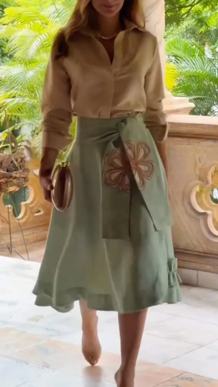 Women's Shirt and Skirt Set