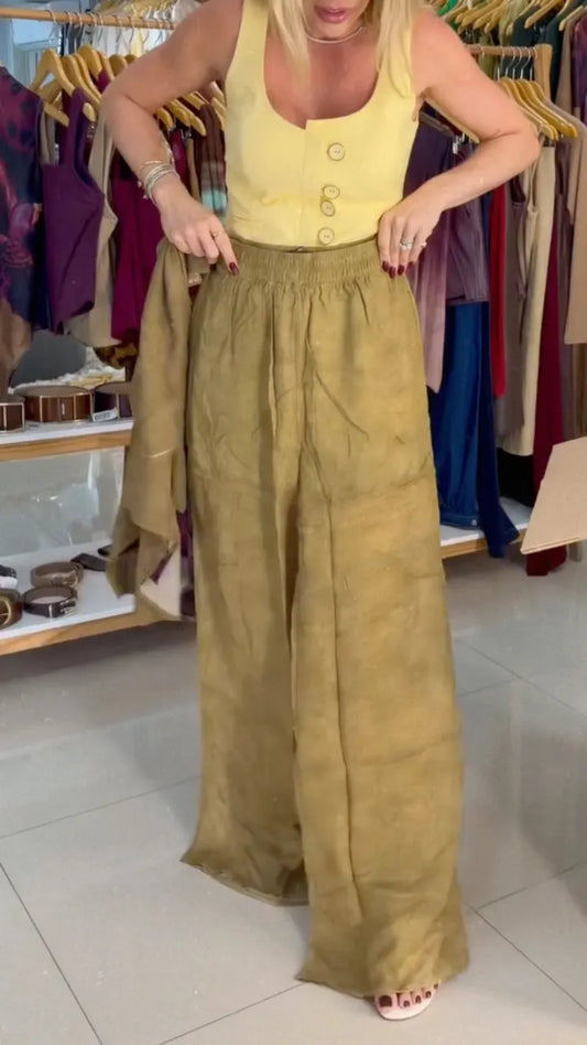 Oversized Hooded Top & Wide Leg Pants Set