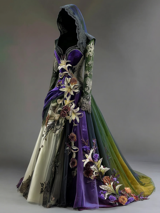 Women's Gorgeous Fashion Cape Dress 5085