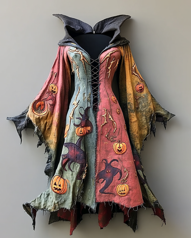 Women's Halloween Cape Coat 9606