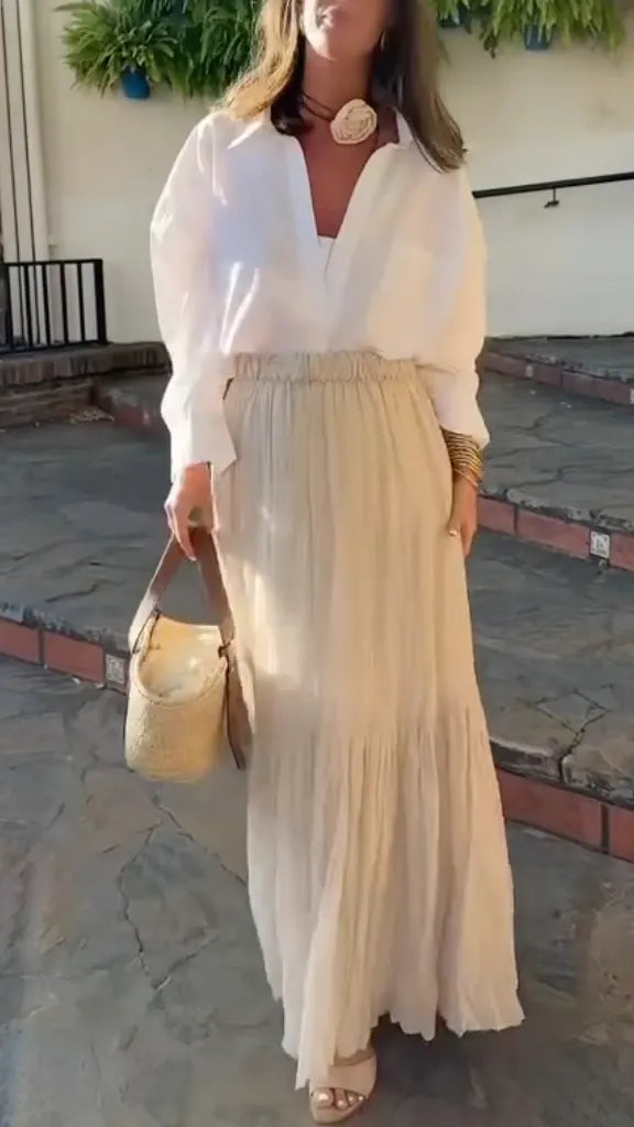 Women's Shirt and Skirt Set