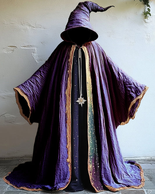 Spliced rainbow tie-dye white magic cloak  f212