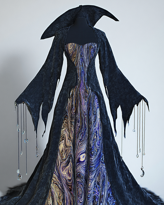 Autumn and winter fashionable contrast color dress 60ad