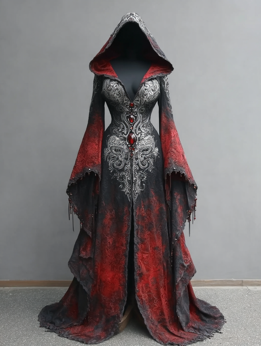 Autumn and winter fashionable Halloween theme dress 4f06