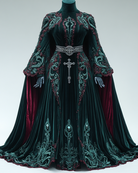 Women's Halloween Bat Wing Sleeve Contrast Color Exaggerated Cape 6870