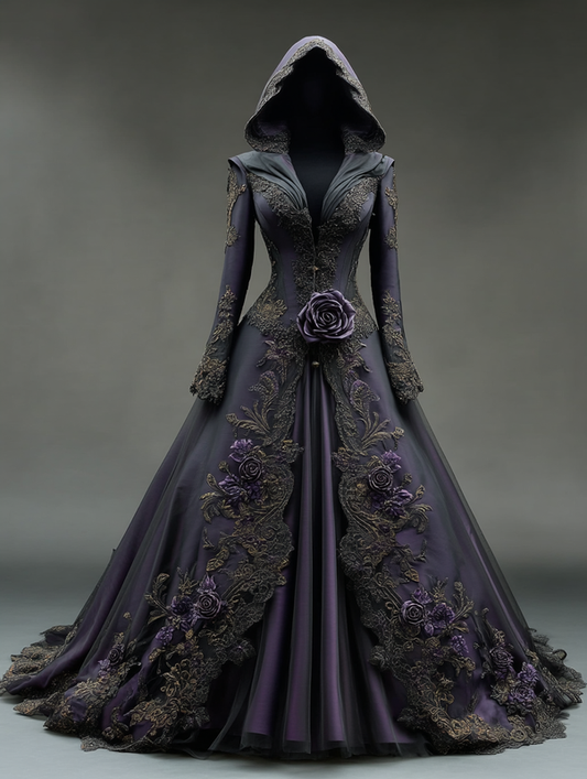 Women's Halloween Gorgeous Fashion Cape Dress fca0