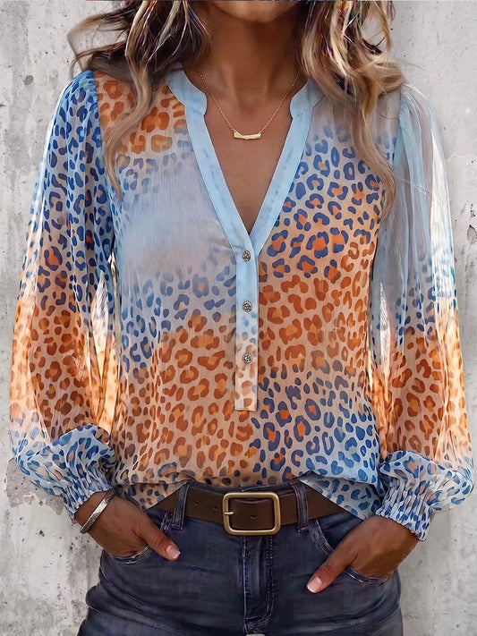 Vintage Art Comfortable Fabrics Chiffon Shirt