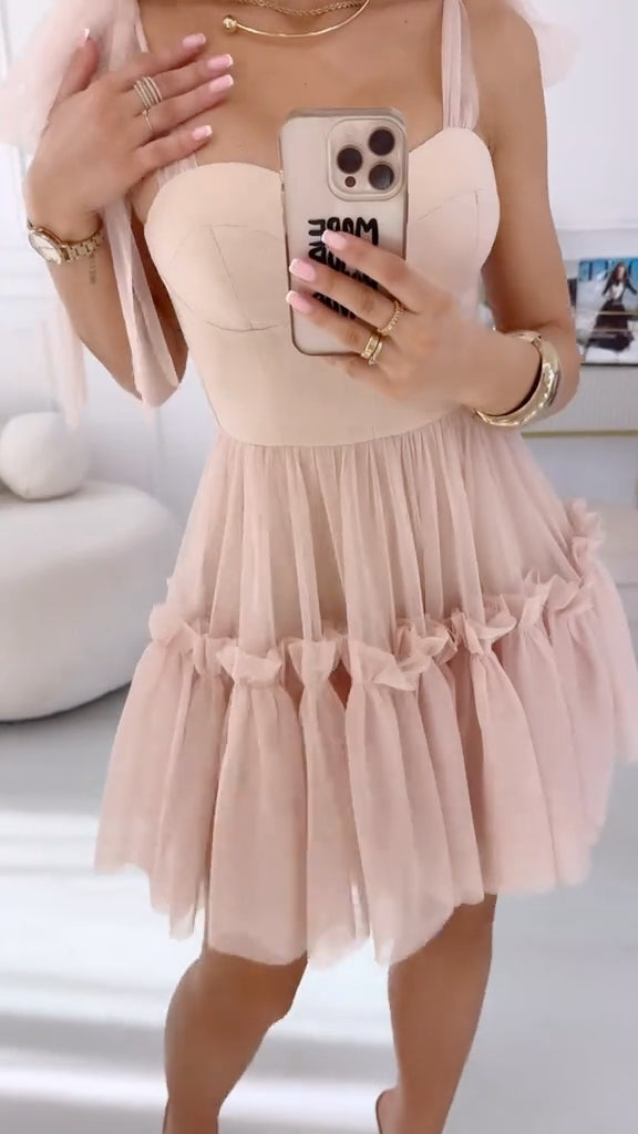 Sweetheart NeckCute A-Line Homecoming Ruffle Party Dress