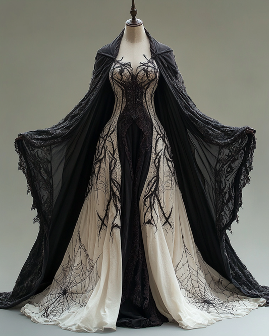 Women's Halloween Contrast Dress abf5