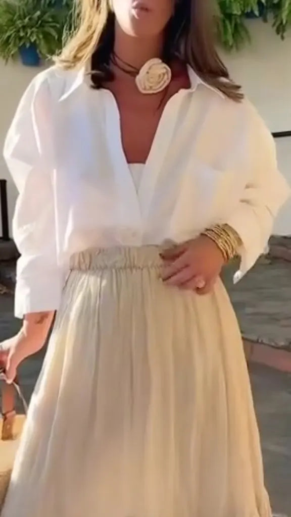 Women's Shirt and Skirt Set