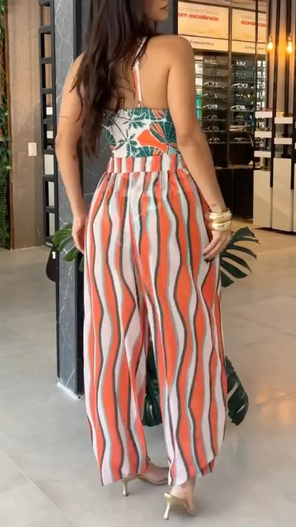 Tropical Print Vacation 2‑Piece Set