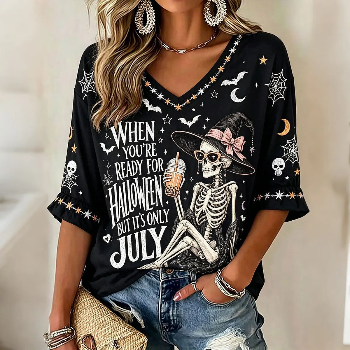 When You're Ready For Halloween But It's Only July Halloween T-shirt