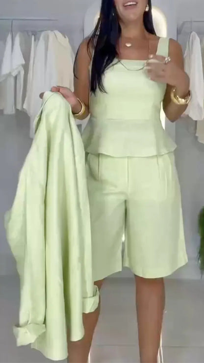 Cami Top & Knee Length Shorts Matching Set