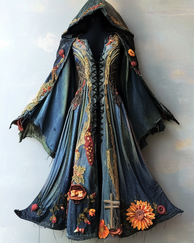 Women's Halloween Cape Coat 4532