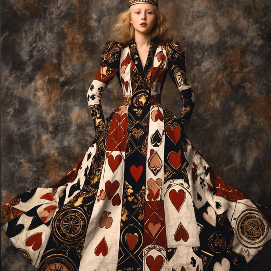 Halloween Cosplay Retro Ladies Cotton-blend Long Dress