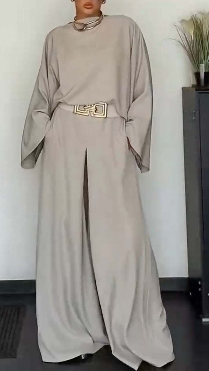Women's Round-Neck Premium Loose-Fit Casual Set