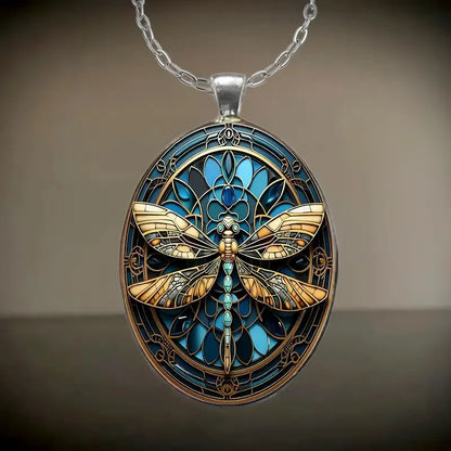 Boho Dragonfly Pendant Necklace