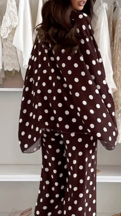 Polka Dot Oversized Co‑Ord Set