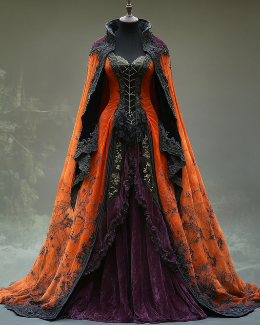 Women's Halloween Contrast Dress 109b